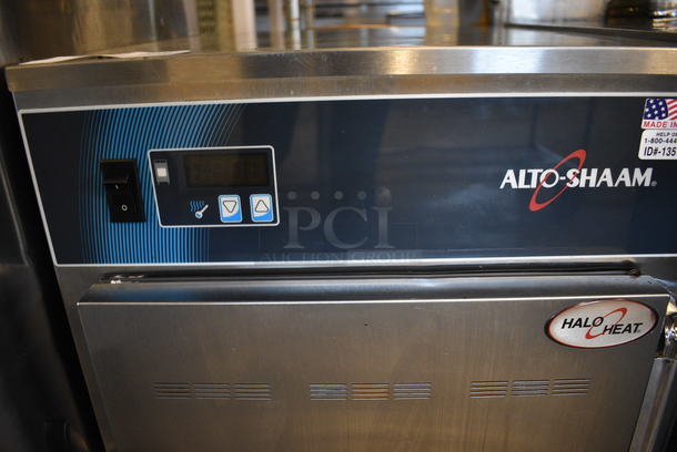 SWEET! 2014 Alto Shaam Model 500-S Stainless Steel Commercial Holding Cabinet on Commercial Casters. 120 Volts, 1 Phase. 18x25x32. Tested and Working! - Image 4 of 7