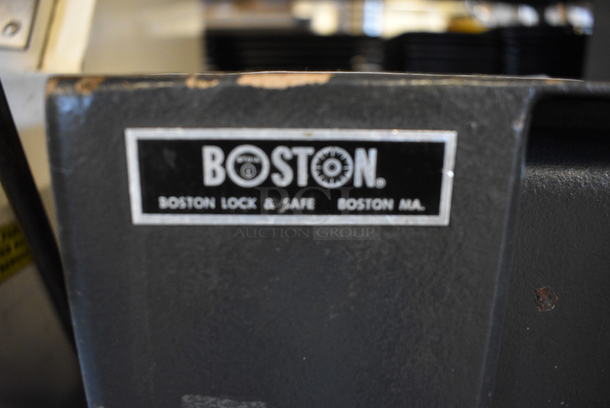 Boston Black Metal Single Compartment Drop Safe. Comes w/ Combination! Does Not Come w/ Key for Inner Compartment. 20x21x40 - Image 5 of 10