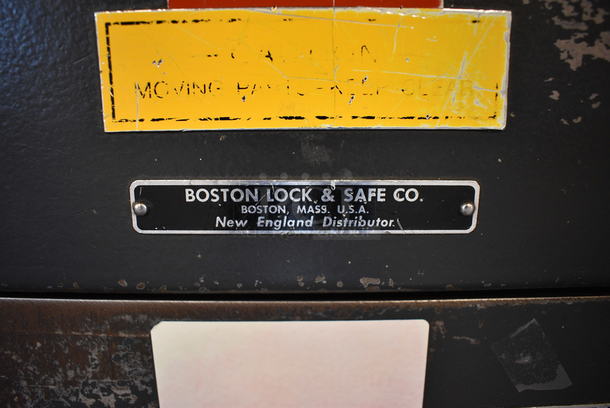 Boston Black Metal Single Compartment Drop Safe. Comes w/ Combination! Does Not Come w/ Key for Inner Compartment. 20x21x40 - Image 6 of 10