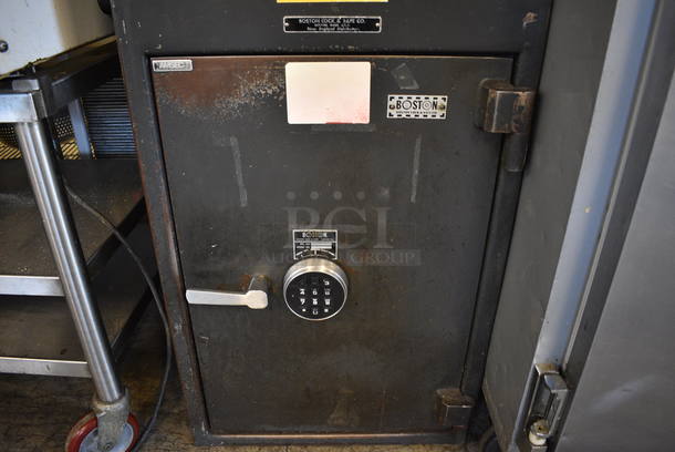 Boston Black Metal Single Compartment Drop Safe. Comes w/ Combination! Does Not Come w/ Key for Inner Compartment. 20x21x40 - Image 7 of 10