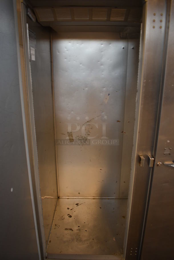 GREAT! Beverage Air Model ER48-1AS Stainless Steel Commercial 2 Door Reach In Cooler on Commercial Casters. 115 Volts, 1 Phase. 52x33x83.5. Tested and Powers On But Does Not Get Cold - Image 6 of 7
