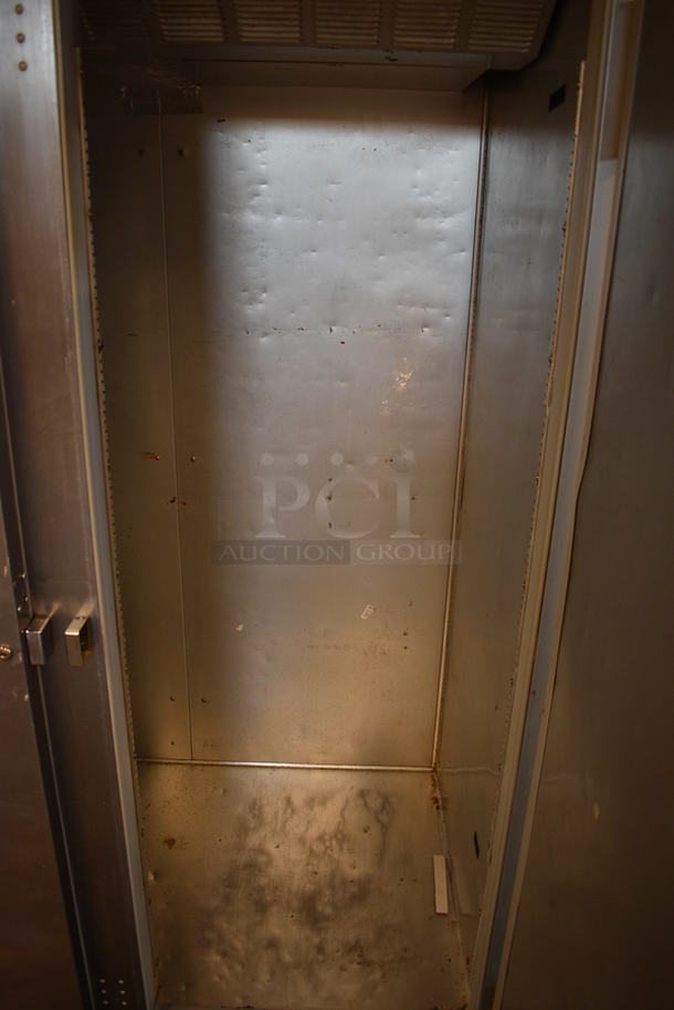 GREAT! Beverage Air Model ER48-1AS Stainless Steel Commercial 2 Door Reach In Cooler on Commercial Casters. 115 Volts, 1 Phase. 52x33x83.5. Tested and Powers On But Does Not Get Cold - Image 7 of 7