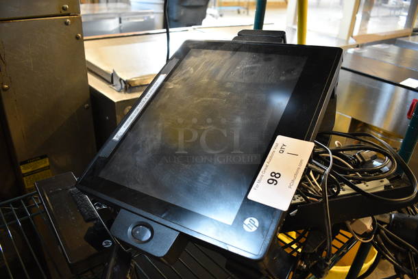 HP 15" POS System Monitor on Mount w/ Barcode Scanner - Image 2 of 6