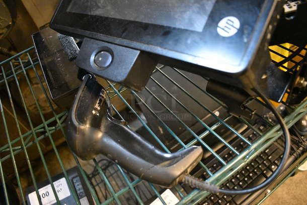 HP 15" POS System Monitor on Mount w/ Barcode Scanner - Image 4 of 6
