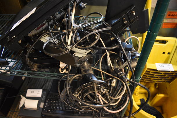 HP 15" POS System Monitor on Mount w/ Barcode Scanner - Image 5 of 6
