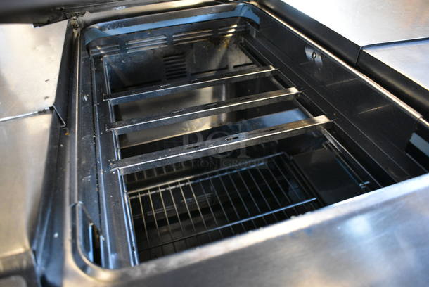 WOW! 2014 Delfield Model 4472N-30M-M479 Stainless Steel Commercial Prep Table w/ 3 Lids and 3 Doors on Commercial Casters. 115 Volts, 1 Phase. 72x32x36. Tested and Working! - Image 7 of 12