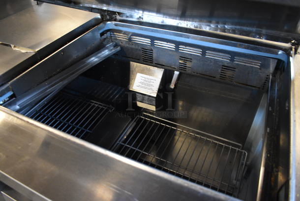 WOW! 2014 Delfield Model 4472N-30M-M479 Stainless Steel Commercial Prep Table w/ 3 Lids and 3 Doors on Commercial Casters. 115 Volts, 1 Phase. 72x32x36. Tested and Working! - Image 8 of 12