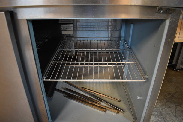 WOW! 2014 Delfield Model 4472N-30M-M479 Stainless Steel Commercial Prep Table w/ 3 Lids and 3 Doors on Commercial Casters. 115 Volts, 1 Phase. 72x32x36. Tested and Working! - Image 12 of 12
