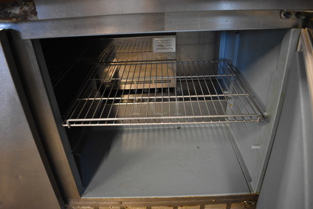 WOW! 2014 Delfield Model 4460N-24M-ABP2 Stainless Steel Commercial Prep Table w/ Cutting Board, 2 Lids and 2 Doors on Commercial Casters. 115 Volts, 1 Phase. 60x34x36. Tested and Working! - Image 5 of 7