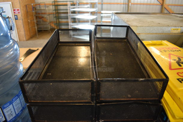 10 Black Metal Bins. 6x15x2.5. 10 Times Your Bid! - Image 2 of 3