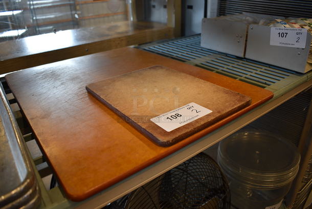 2 Brown Cutting Boards. 9x12x0.5, 18x24x0.5. 2 Times Your Bid! - Image 2 of 3