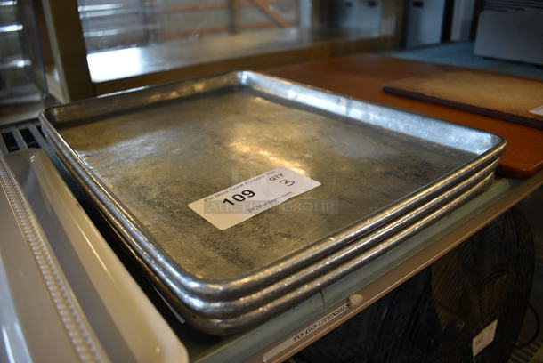 3 Metal Half Size Baking Pans. 13x18x1. 3 Times Your Bid! - Image 2 of 3
