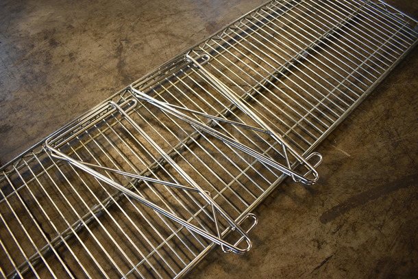 Chrome Finish Shelf w/ 2 Brackets. 72x14x7 - Image 3 of 3