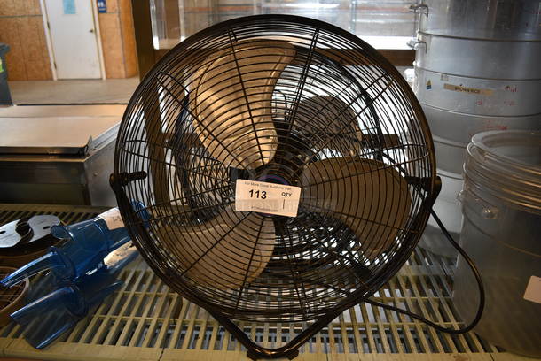 Firtana-20x Model SAFF-20 Black Metal Fan. 120 Volts, 1 Phase. 23x9x23