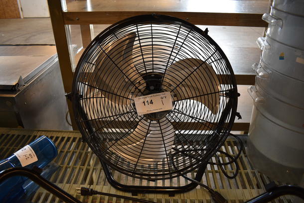 HomeBasix Model CZHV18B Black Metal Fan. 120 Volts, 1 Phase. 20x9x21 - Image 1 of 3