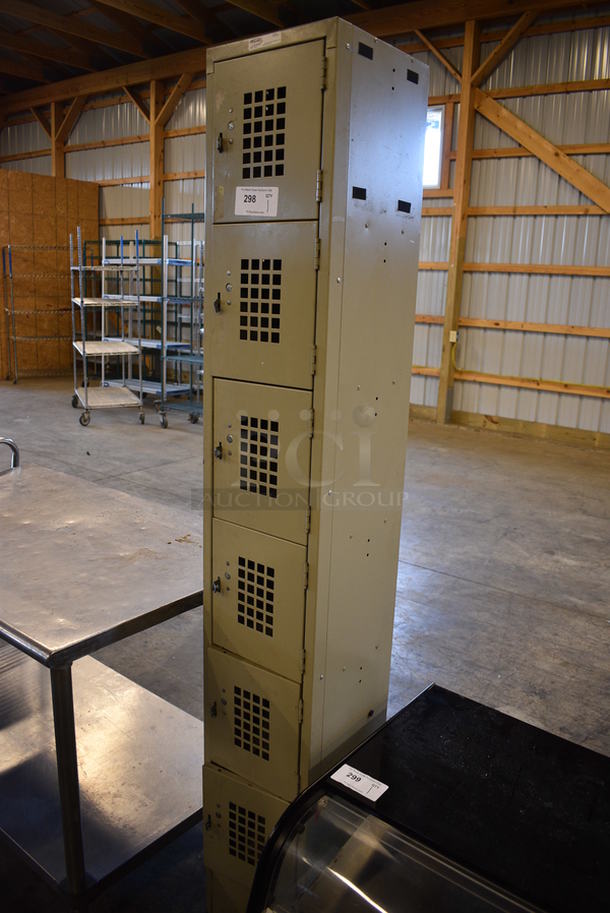 Winholt Metal 6 Cubby Locker. 12x12x78 - Image 2 of 4