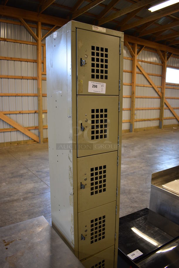 Winholt Metal 6 Cubby Locker. 12x12x78 - Image 3 of 4