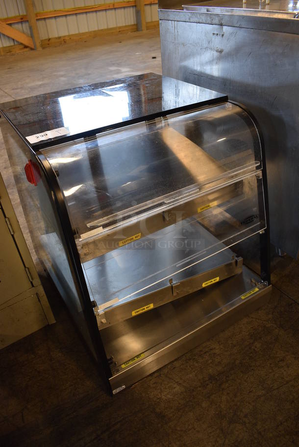 NICE! Stainless Steel Commercial Countertop Warming Merchandiser. Missing Right Side Glass Pane. 24x29x25.5. Tested and Working! - Image 3 of 6