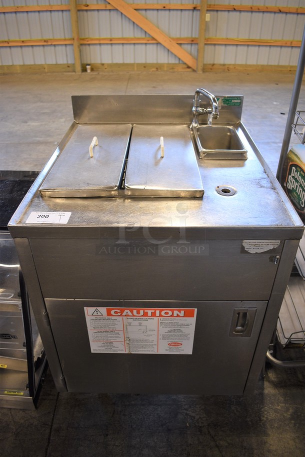 NICE! Stainless Steel Commercial Rethermalizer w/ Hatco Water Booster Heater. 27x30x38