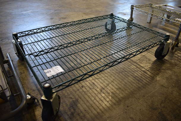 Green Finish Metro Style Dunnage Rack on Commercial Casters. 36x24x8.5 - Image 1 of 3