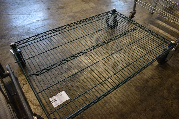 Green Finish Metro Style Dunnage Rack on Commercial Casters. 36x24x8.5 - Image 2 of 3