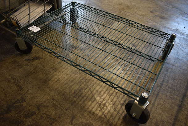 Green Finish Metro Style Dunnage Rack on Commercial Casters. 36x24x8.5 - Image 3 of 3