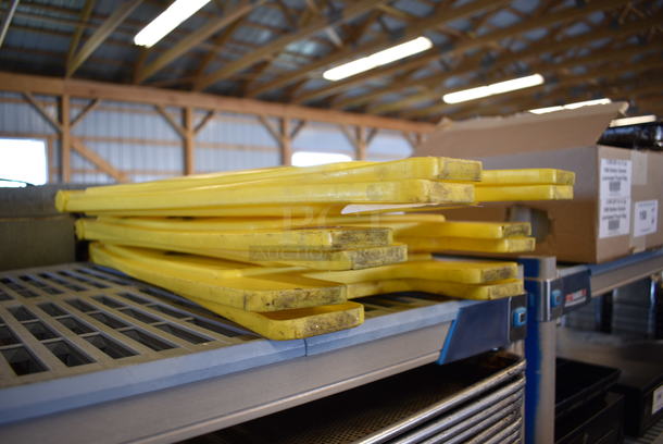 3 Yellow Poly Wet Floor Caution Signs. 11x1x26. 3 Times Your Bid! - Image 3 of 3