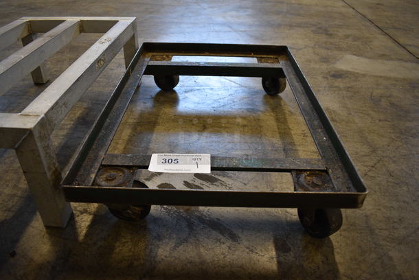 Metal Furniture Dolly on Commercial Casters. 25.5x17.5x5 - Image 1 of 4
