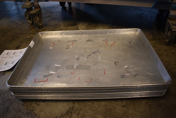 12 Metal Full Size Baking Pans. 18x26x1. 12 Times Your Bid!