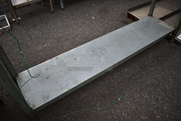Stainless Steel Table w/ Mounted Commercial Can Opener and Metal Undershelf. 63x18x41 - Image 3 of 4