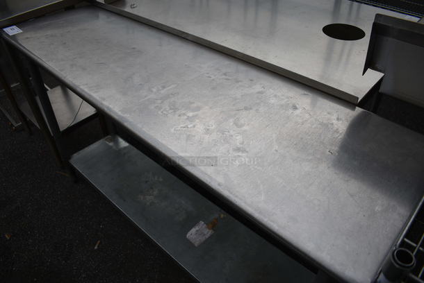 Stainless Steel Table w/ Metal Undershelf. 60x18x35 - Image 2 of 3