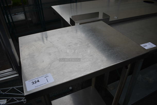 Stainless Steel Table w/ Metal Undershelf. 24x18x36 - Image 3 of 4