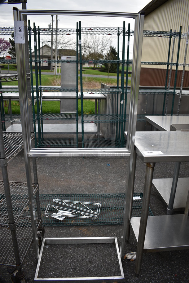 Chrome Finish Sign Frame. 25x15x63 - Image 1 of 3