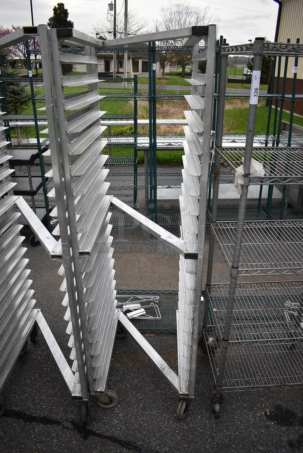 Metal Commercial Pan Transport Rack on Commercial Casters. 20.5x26x69.5 - Image 1 of 3