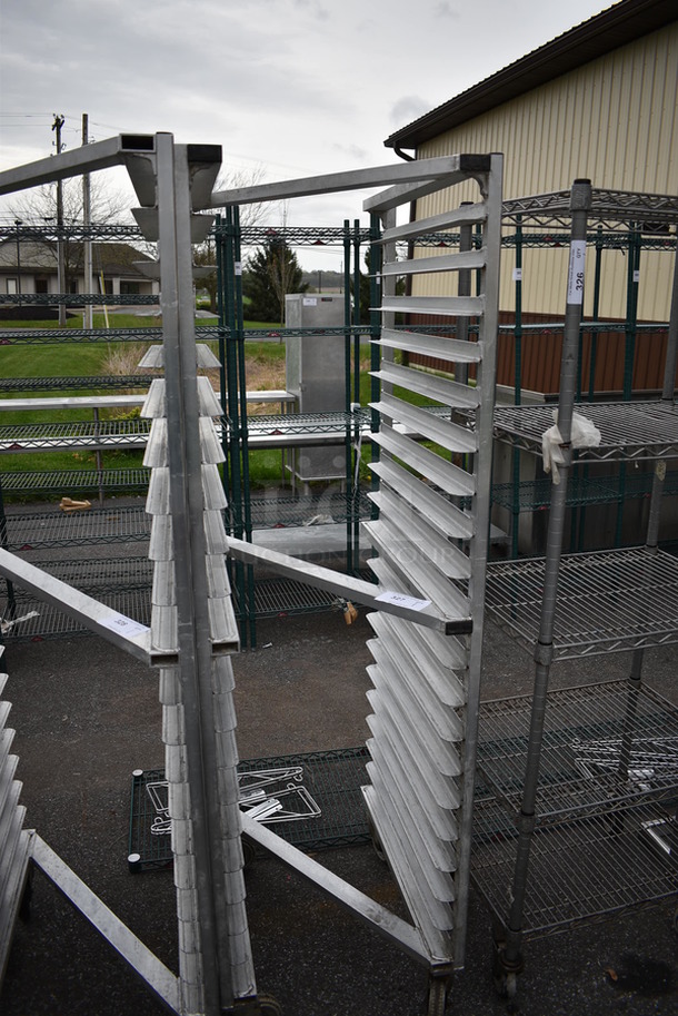 Metal Commercial Pan Transport Rack on Commercial Casters. 20.5x26x69.5 - Image 3 of 3