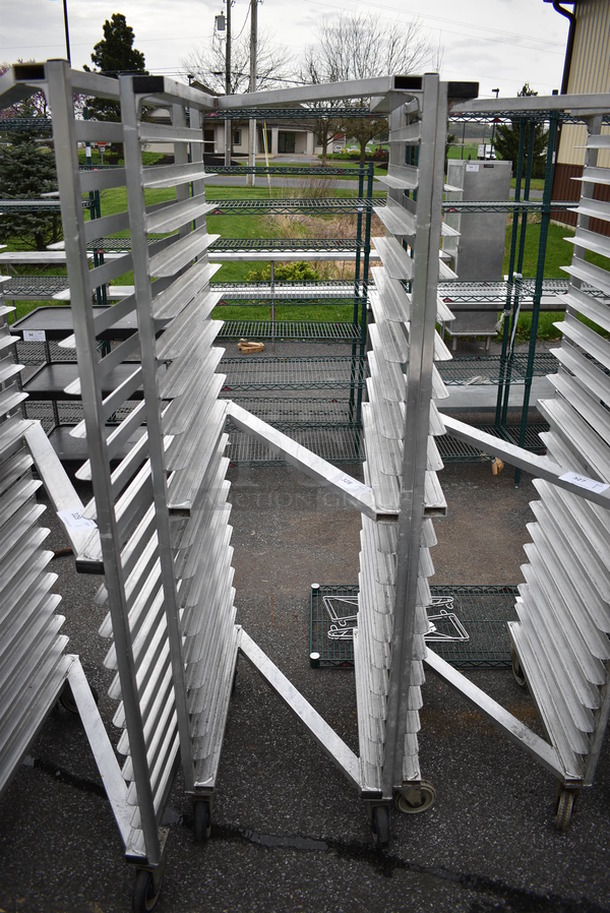 Metal Commercial Pan Transport Rack on Commercial Casters. 20.5x26x69.5 - Image 1 of 3