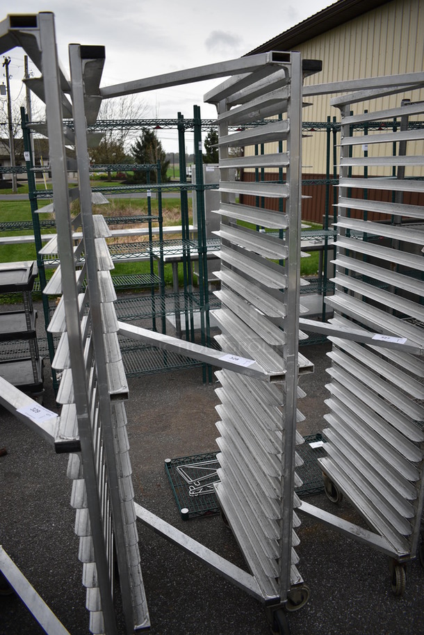 Metal Commercial Pan Transport Rack on Commercial Casters. 20.5x26x69.5 - Image 2 of 3