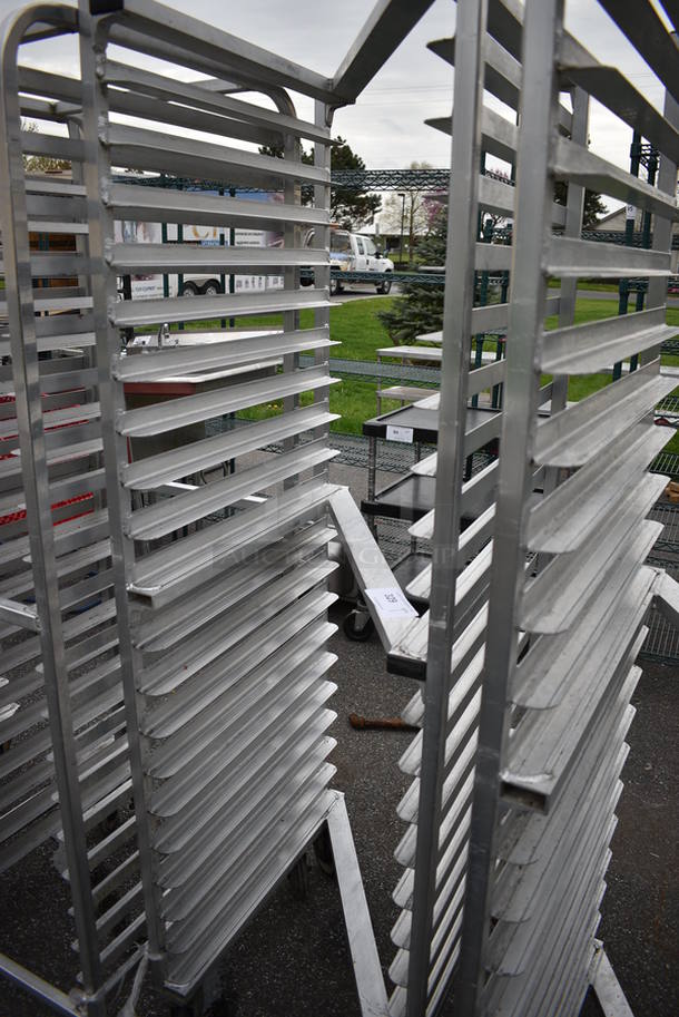 Metal Commercial Pan Transport Rack on Commercial Casters. 20.5x26x69.5 - Image 3 of 3