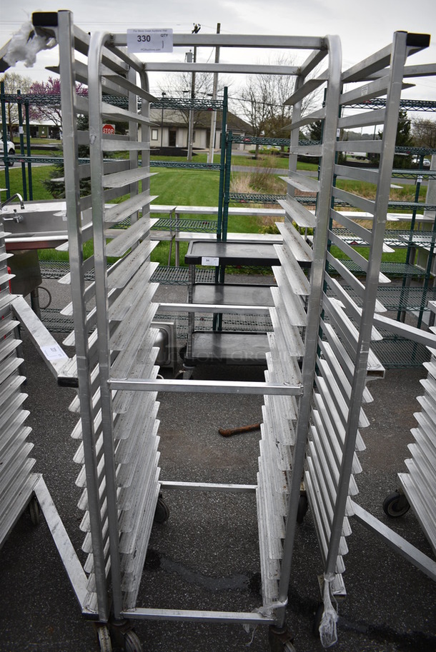 Metal Commercial Pan Transport Rack on Commercial Casters. 20.5x26x69 - Image 1 of 3