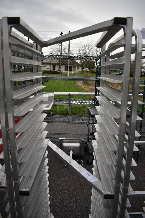 Metal Commercial Pan Transport Rack on Commercial Casters. 20.5x26x69.5 - Image 2 of 3