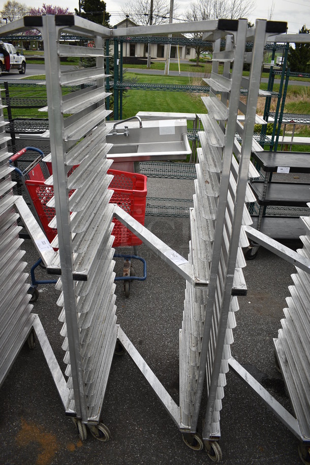 Metal Commercial Pan Transport Rack on Commercial Casters. 20.5x26x69.5 - Image 1 of 3