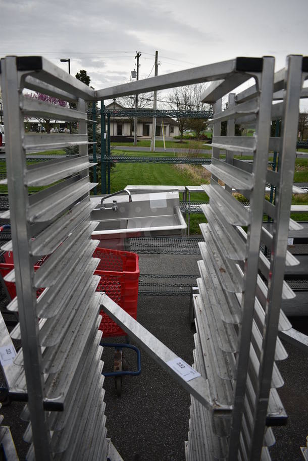 Metal Commercial Pan Transport Rack on Commercial Casters. 20.5x26x69.5 - Image 2 of 3
