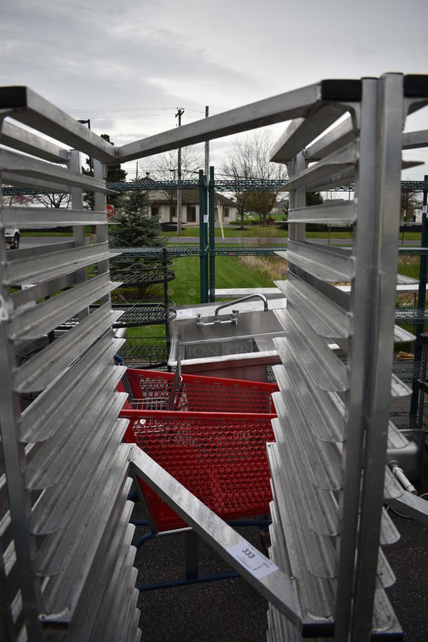 Metal Commercial Pan Transport Rack on Commercial Casters. 20.5x26x69.5 - Image 2 of 3