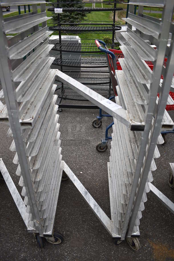 Metal Commercial Pan Transport Rack on Commercial Casters. 20.5x26x69.5 - Image 3 of 3
