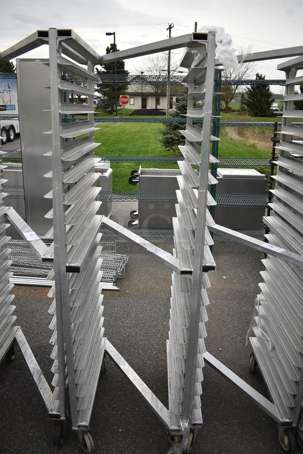 Metal Commercial Pan Transport Rack on Commercial Casters. 20.5x26x69.5 - Image 1 of 3