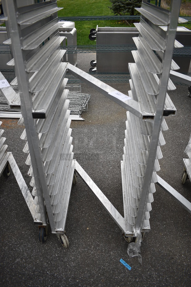 Metal Commercial Pan Transport Rack on Commercial Casters. 20.5x26x69.5 - Image 3 of 3