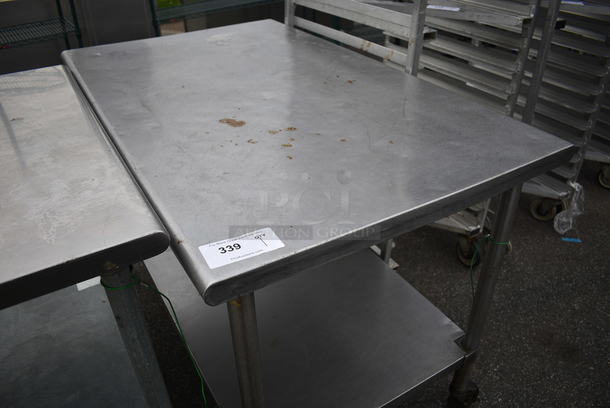 Stainless Steel Table w/ Metal Undershelf on Commercial Casters. 48x30x35 - Image 4 of 4