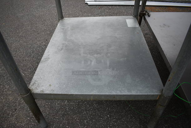Stainless Steel Table w/ Metal Undershelf. 36x30x35 - Image 3 of 4