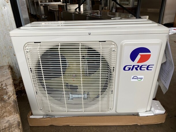 BRAND NEW IN BOX! Gree Model LIVS09HP230V1BO Metal Split Type Air Conditioner. 208/230 Volts, 1 Phase. 28x10x23