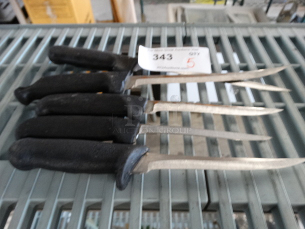 5 Metal Knives. Includes 11